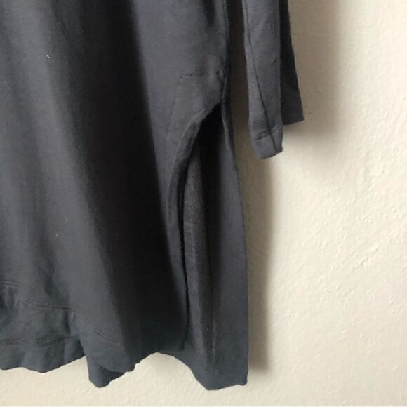 Lou & Grey oversized cowl neck tee shirt in dark grey size XS - Picture 3 of 7